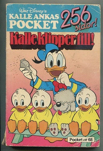 Kalle Anka pocket No.68 Kalle klipper till 1985 Richters för