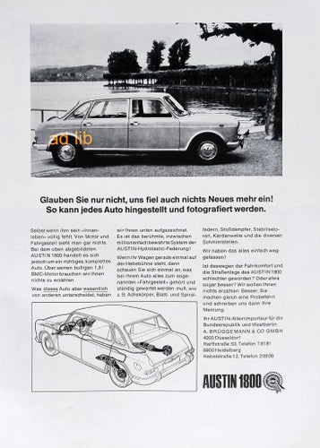 AUSTIN 1800, STOR REKLAMANNONS 1967