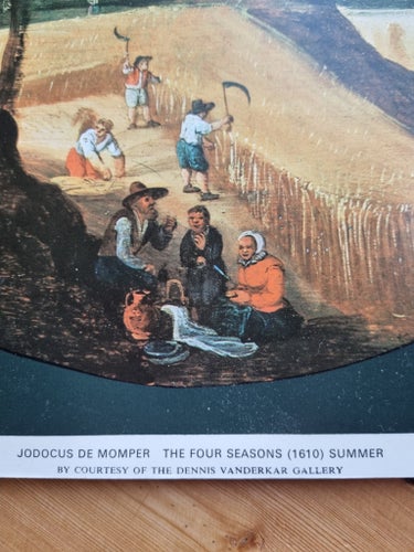 Vintage Affisch / tryck, Jodocus de Momper - The Four Seasons (1610) Summer