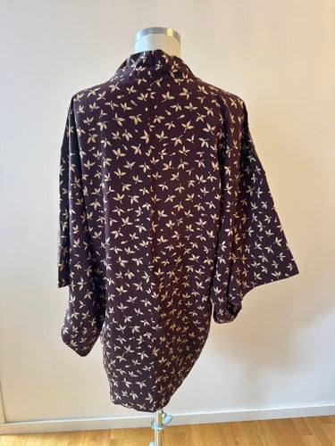 Mörkbrun kimono