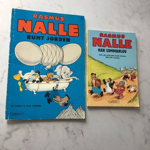 Rasmus Nalle runt jorden och Har Sommarlov av Jan Lööf, 1990