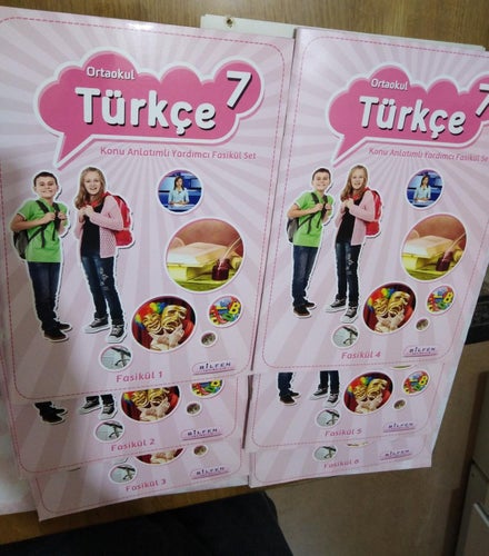 Turkce 7 konu anlatimli fasikul. 6 böcker. Turkiska Åk 7. VF+