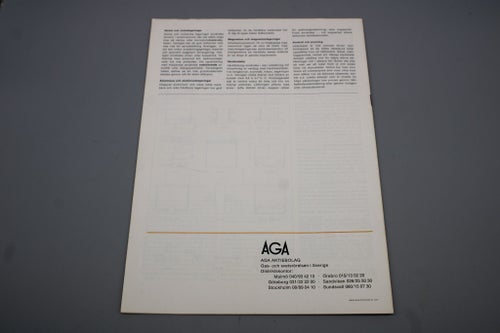 AGA , Hårdlödning viktigt förbindningsmetod i modern teknik 1967 , 16 sidor