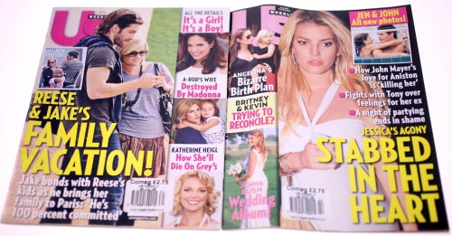 US Weekly Magazine Bundle: Two magazines included May/July 2008-Weight 312g