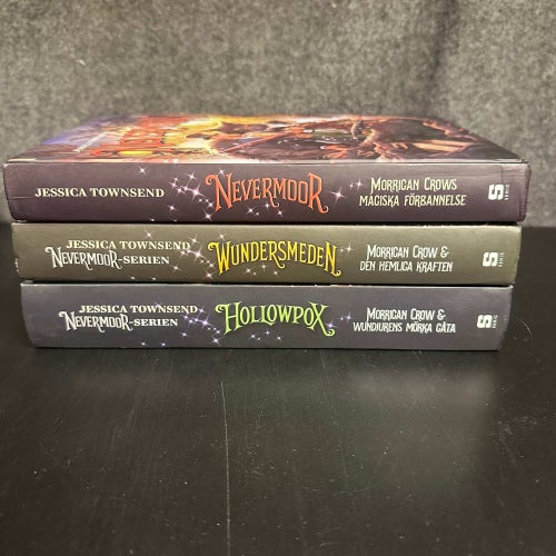 Jessica Townsend - Nevermoor serien del 1-3 - Wundersmeden, Hollowpox - Bokpaket