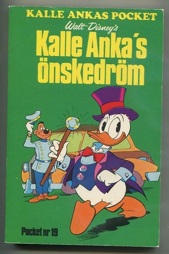 Kalle Anka pocket No.19 Kalle Ankas önskedröm FÖRSTA ut 1975