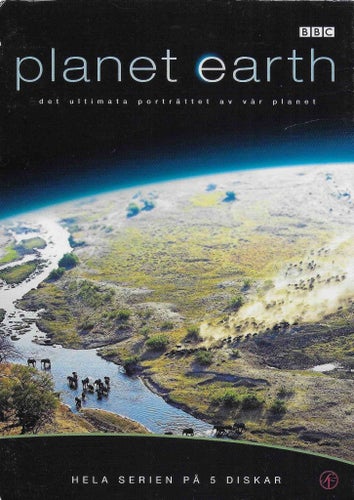 PLANET EARTH BBC, DVD box hela serien 5 diskar, David Attenborough