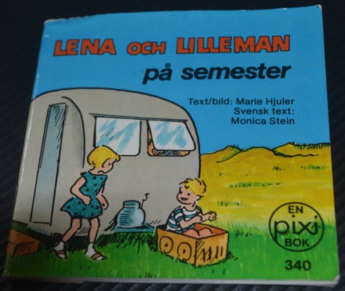 Äldre Pixibok Lena och Lilleman på semester