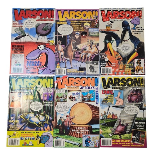 Larson! Serietidningar - 10 st 1994-1995