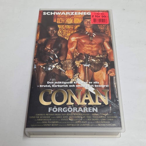 Conan förgöraren, Schwarzenegger VHS film