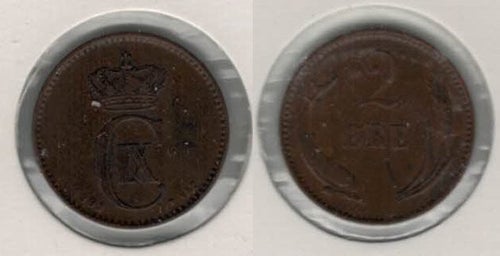 Danmark 2 öre 1902
