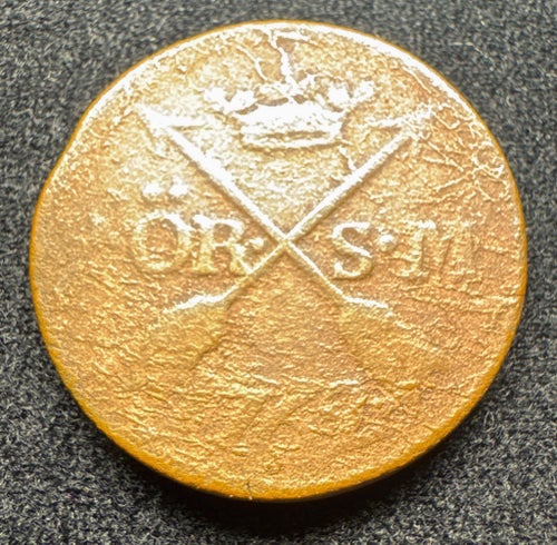 2 Öre S.M. 1762 – Adolf Fredrik – Avesta – Korsade pilar