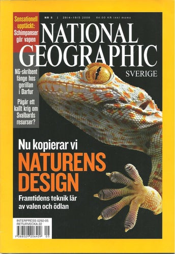 National geographic Nr 5 2008 - Vi kopierar naturens design