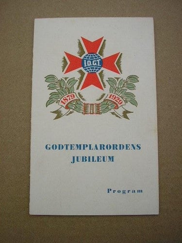 Program Godtemplarordens Jubileum 50 år i Norrköping 1929