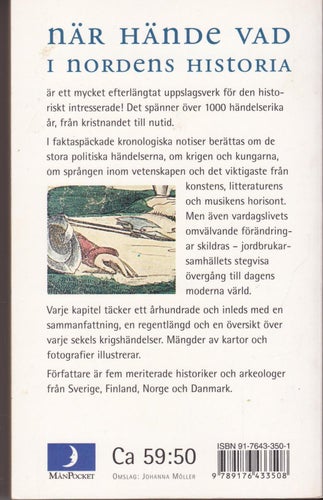 När Hände Vad I Nordens Historia / Pocket / Nära nyskick