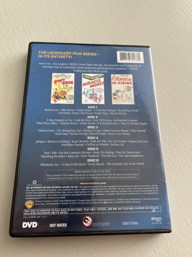 DVD-film: 6-Disc set- Crime Does Not Pay