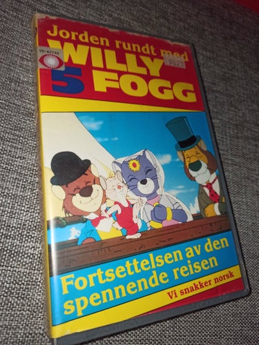 Jorden runt med Willy Fogg VHS - Norsk tal