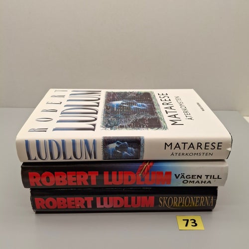 Robert Ludlum x3 Bokpaket med hårdpärm - Se bilder för titlar