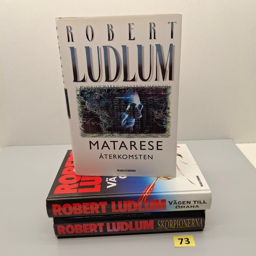 Robert Ludlum x3 Bokpaket med hårdpärm - Se bilder för titlar