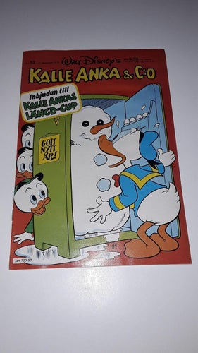 Kalle Anka 1978 nr 52 Prenumerationskupong sitter fast FNVF