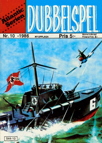 Atlanticserien Serietidning 1986 nr 10 – Dubbelspel (Oläst arkivex)