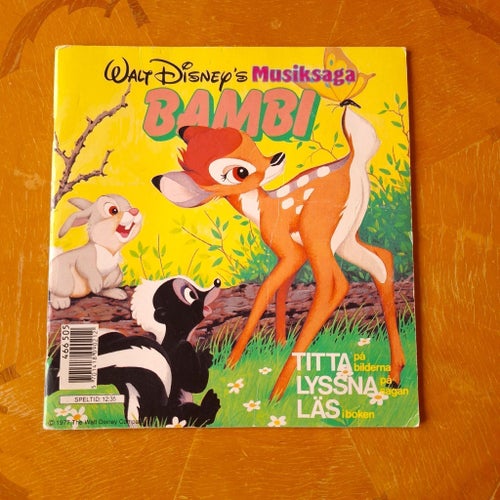 Walt Disney's musiksaga Bambi - endast bok