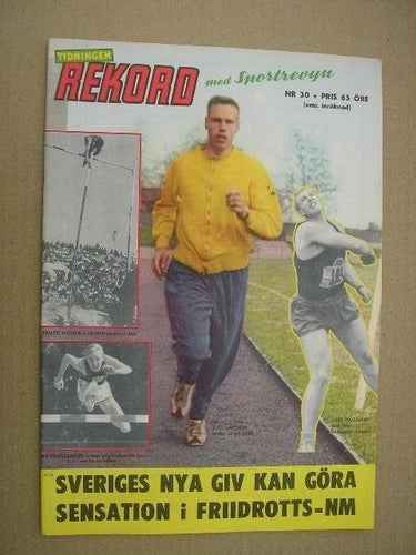 Rekord med Sportrevyn / Rekordmagasinet 1963 Nr. 30 Lagbild: Varberg BOIS