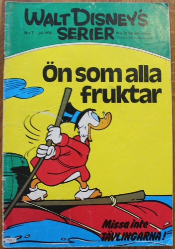 WALT DISNEYs SERIER 1976 NR 7 Ön som alla fruktar