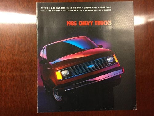 Försäljningsbroschyr Chevrolet Trucks 1985