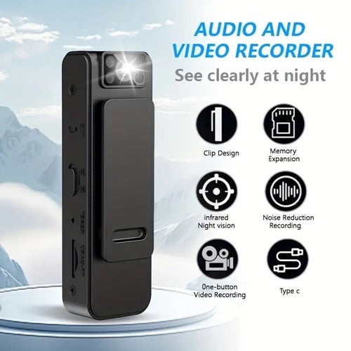 ??YIIYRY Portable Voice Recorder with 1080P Infrared Night Vision