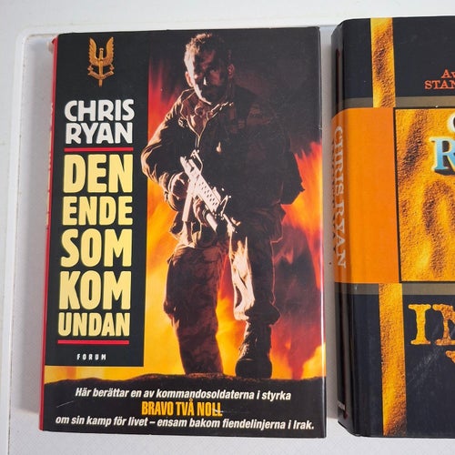 3 st krigsromaner action soldat militär spänning av Chris Ryan + Craig Thomas