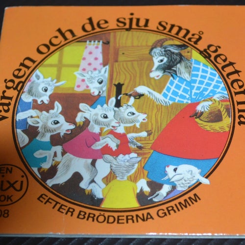Äldre Pixi bok Vargen och de sju getterna