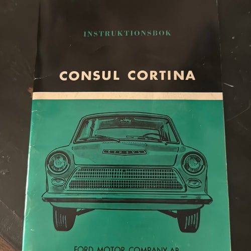 INSTRUKTIONSBOK CONSUL CORTINA