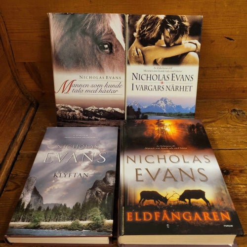 *Bokpaket* 4 st Böcker av Nicholas Evans