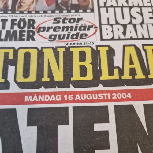 Aftonbladet tidning från 2004