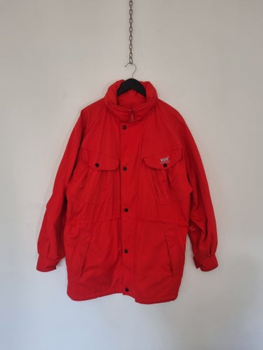Vintage Helly Hansen röd jacka, storlek LARGE