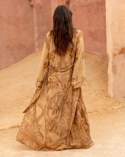Brahmaki Queen of the Dunes Maxi Kaftan M + Byxa M 80cm + Bow tie Top 185cm