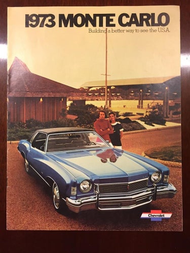 Försäljningsbroschyr Chevrolet Monte Carlo 1973