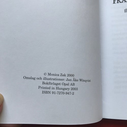 SPÖKEN FRÅN HELA VÄRLDEN Monica Zak 2003
