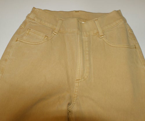 Halara ljusgula jeans, storlek XS/S nya