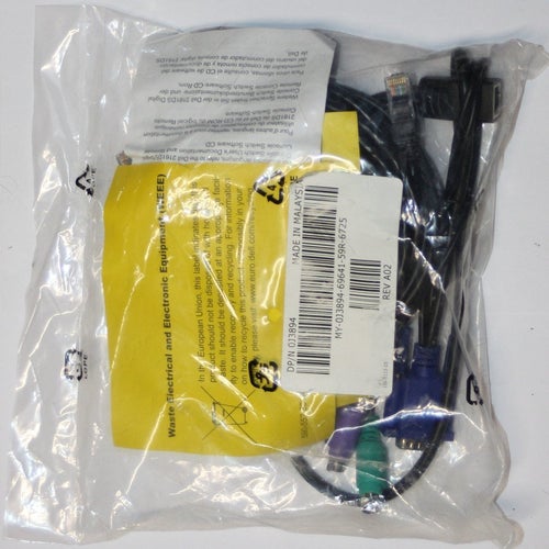 Dell 0J3894 Kit KVM-kabel PS/2 till 2160AS 2160DS 2161DS RF511 0K9442 K9442