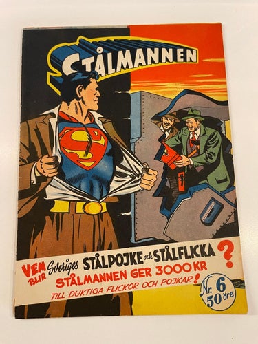 * Stålmannen  , Nr 6   - 1955 *