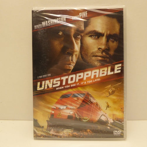 Unstoppable - Denzel Washington - Region 2, DVD-film, Svensk text, Inplastad