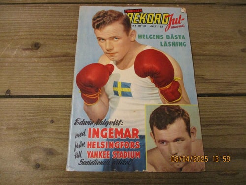 Tidningen REKORD Nr 50-51-1959, Lagbild Svenska Landslaget