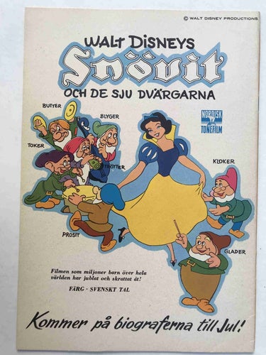 Walt Disney´s Serier - 1962:3 VF-NM