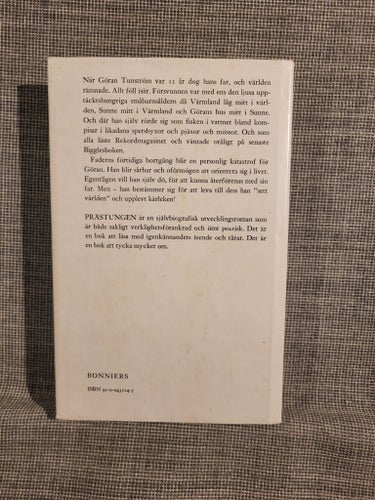 Prästungen av Göran Tunström, 1976