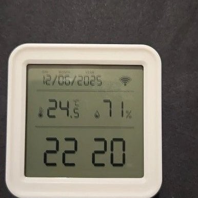 Tuya Bakgrundsbelyst LCD Temperatur Luftfuktighets Monitor WiFi Nyaste Modell