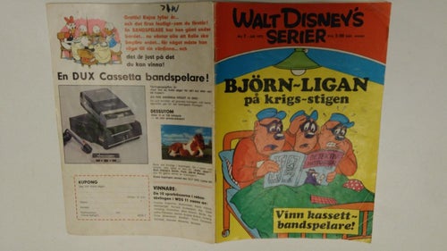 Walt Disney's Serier 1972 nr 7 Björnligan på krigsstigen