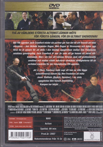 DVD / Rogue Assassin (War) / Jason Statham, Jet Li, Nadine Velazquez