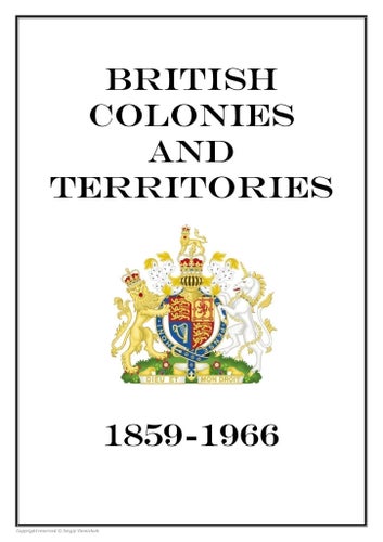 British Colonies and Territories 1859-1966 PDF (DIGITAL) ALBUM INGA FRIMÄRKEN!!
